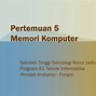 Bagaimana Cara Kerja Memori Pada Komputer